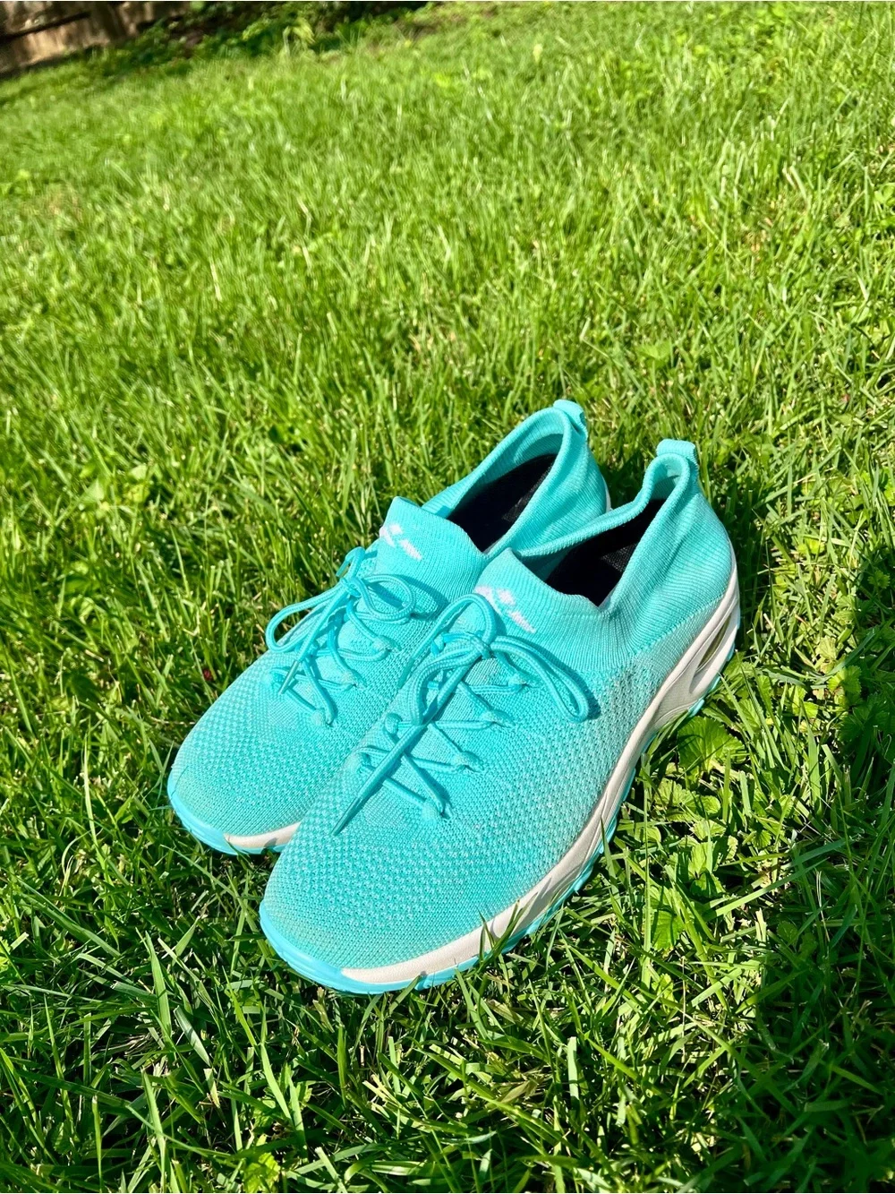 Mishansha Light Teal Aqua Running Athletic Sneakers Tennis Shoe Women 11 nurse